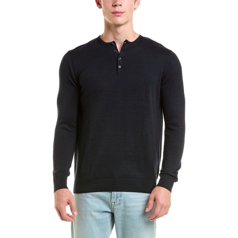 Gas Mens  Henley, Blue